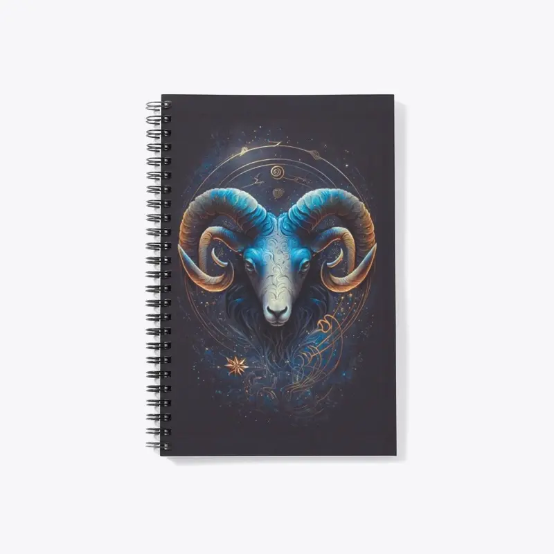 Aries Astrological sign notebook