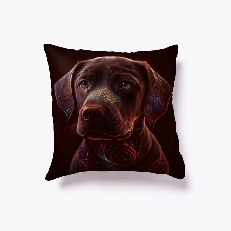 Brown Labrador Pillow